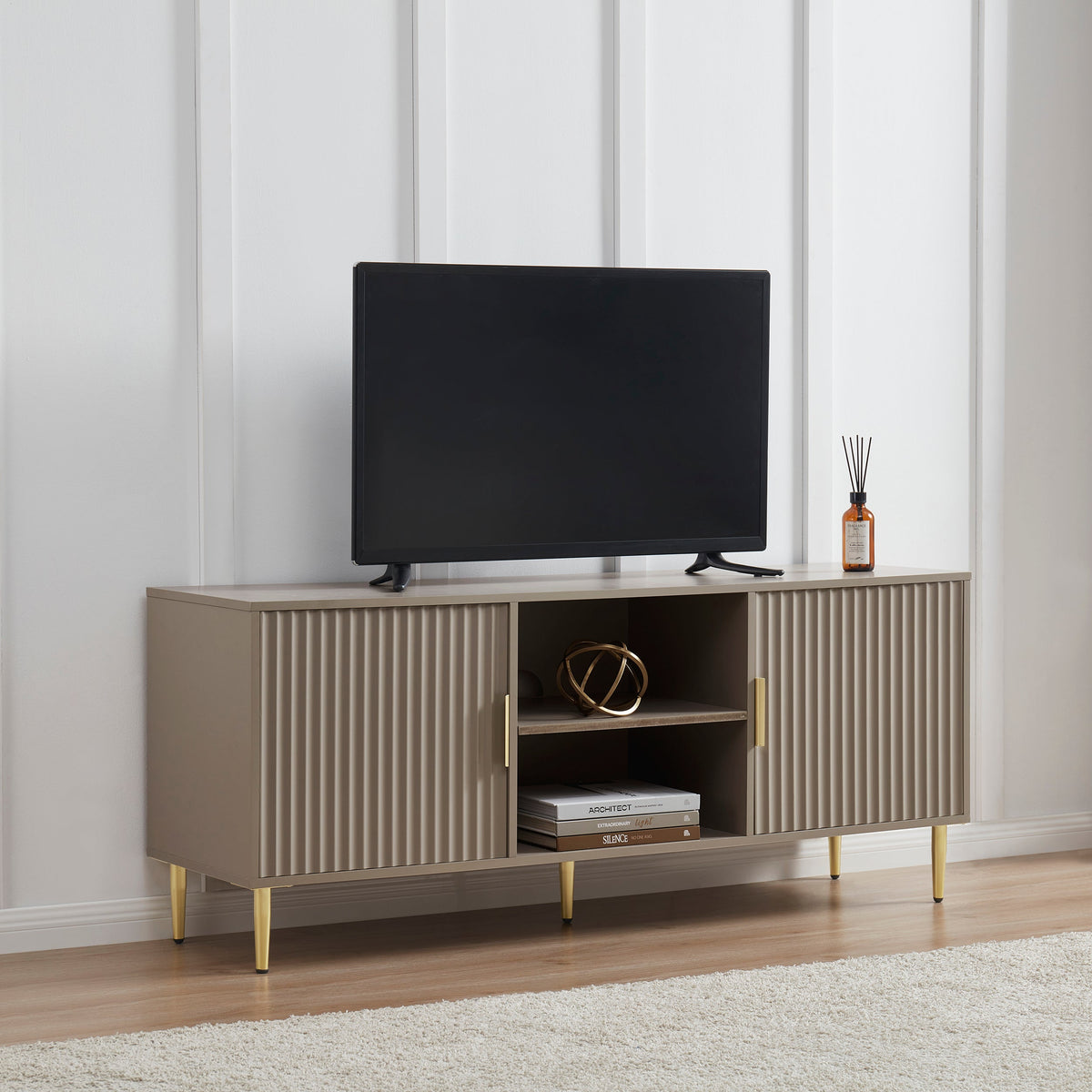 Evie TV Stand for TVs up to 65" - Taupe