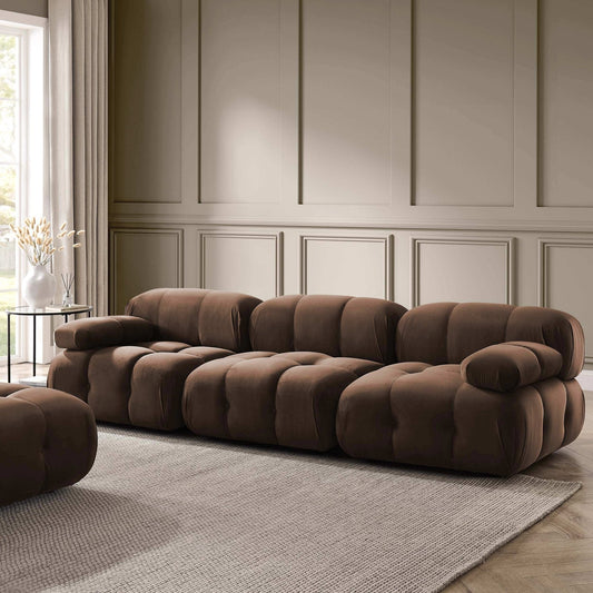 Bondi 3 Seater Sofa - Cappuccino