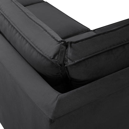 Brooklyn Small Right Hand L-Shape Sofa - Ink