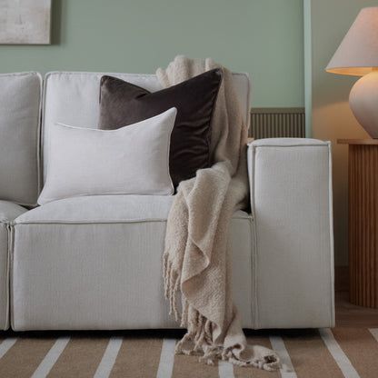 Brooklyn Small Right Hand L-Shape Sofa - Ivory