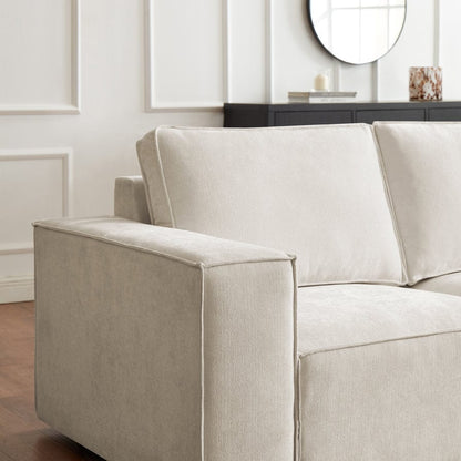 Brooklyn Large Right Hand L-Shape Sofa - Ivory
