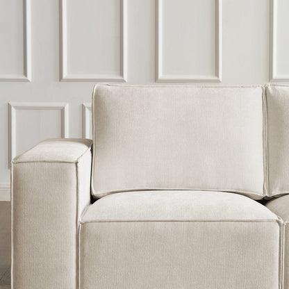 Brooklyn Large Right Hand L-Shape Sofa - Ivory