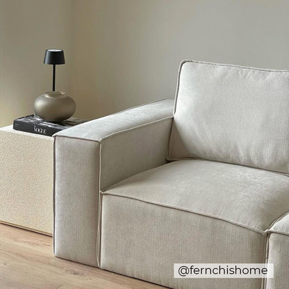 Brooklyn Large Right Hand L-Shape Sofa - Ivory