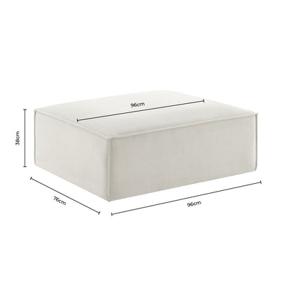 Brooklyn Pouffe - Ink
