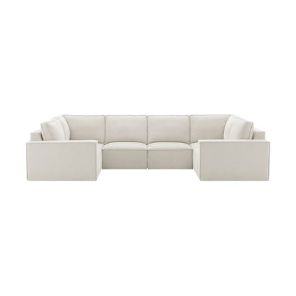 Brooklyn U-Shape Sofa - Ivory