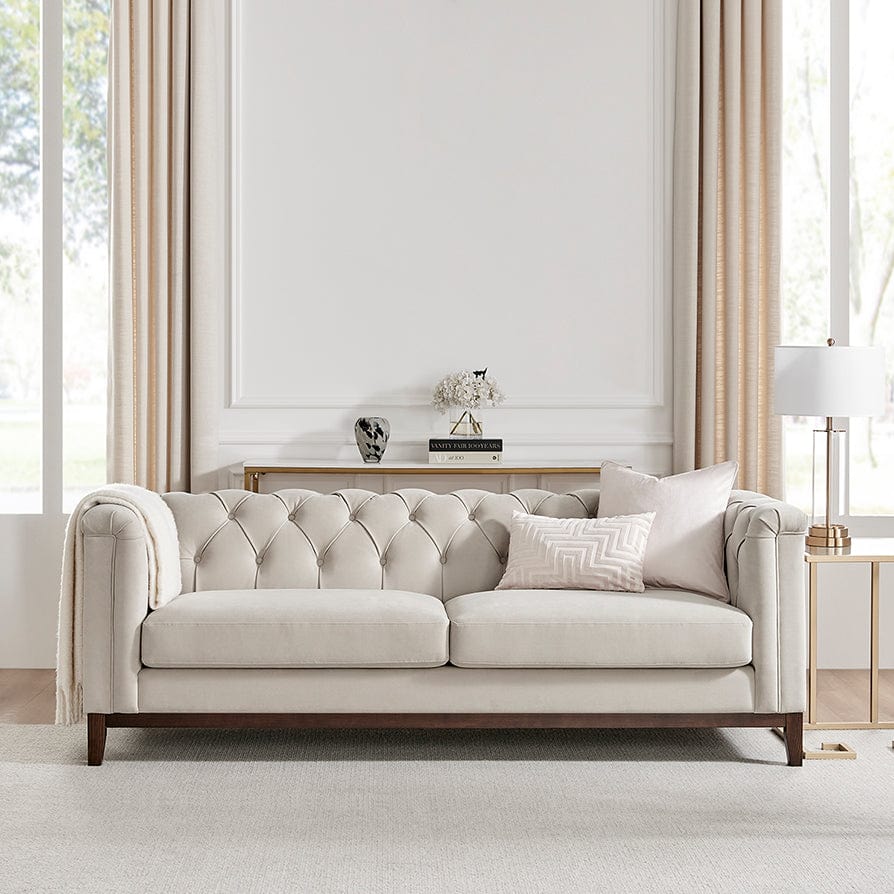 Chesterfield 3 Seater Sofa - Stone