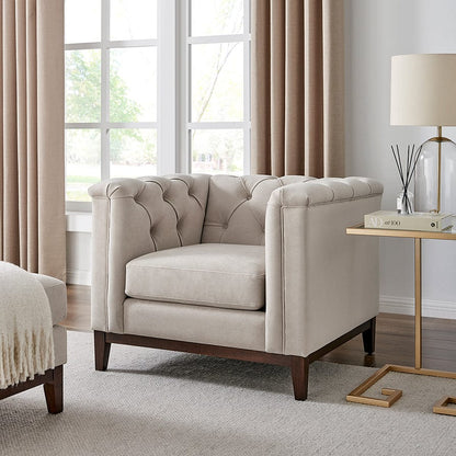 Chesterfield Armchair - Stone