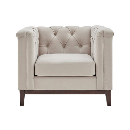Chesterfield Armchair - Stone