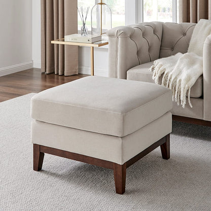 Chesterfield Pouffe - Stone