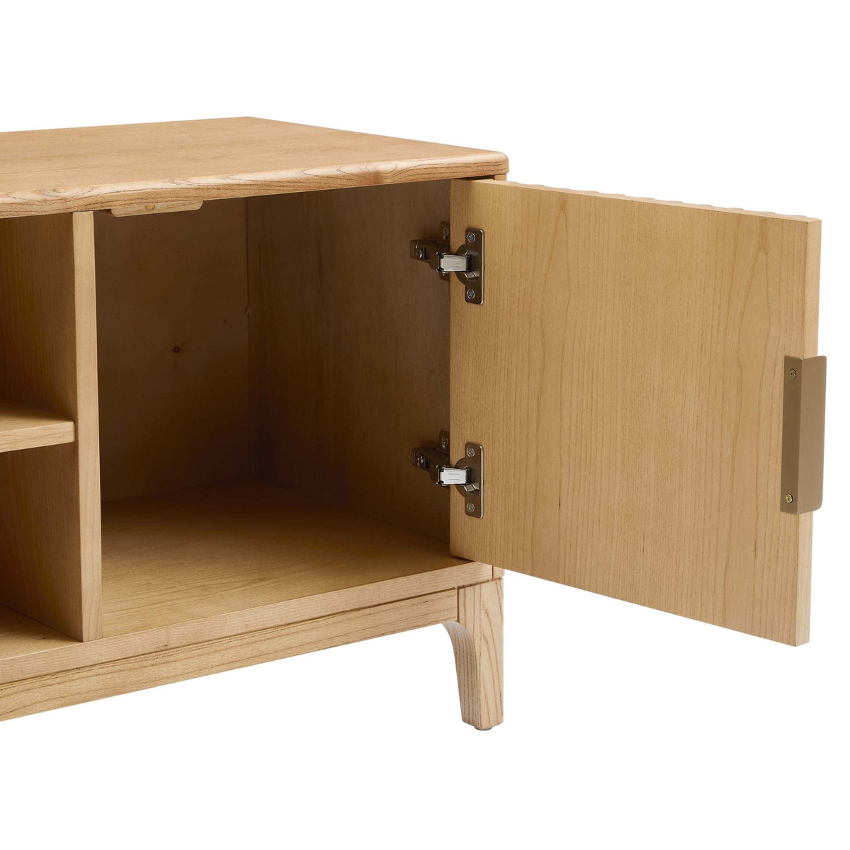 Elena TV Unit for TVs up to 60" - Light Wood - Wood Veneer