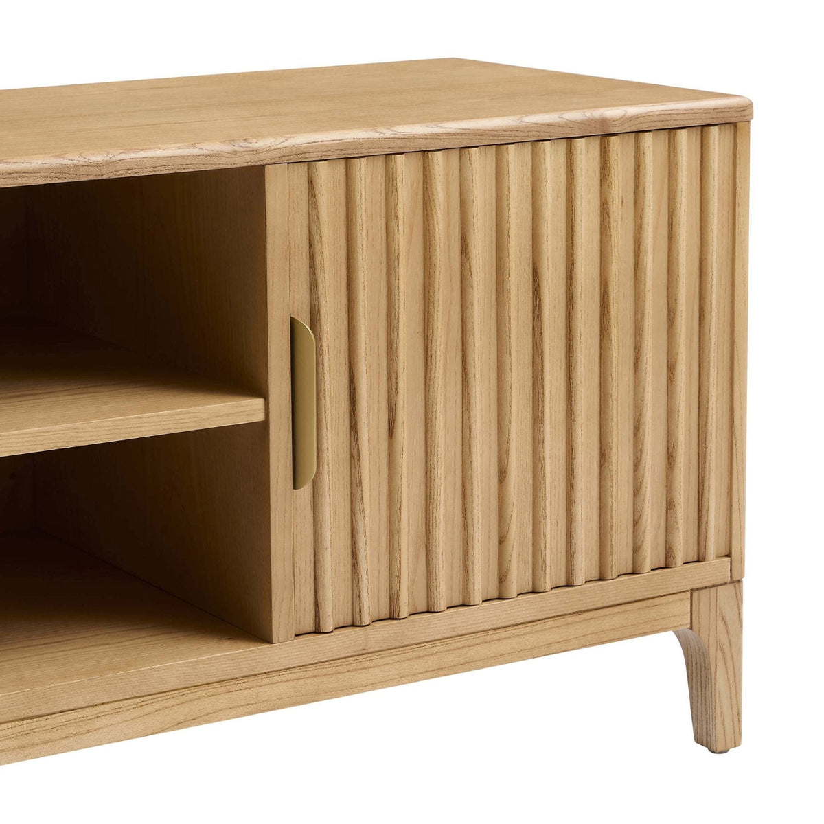 Elena TV Unit for TVs up to 60" - Light Wood - Wood Veneer