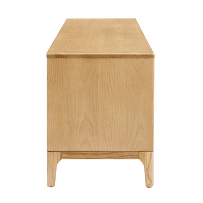 Elena TV Unit for TVs up to 60" - Light Wood - Wood Veneer