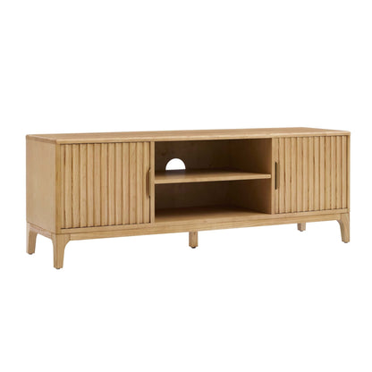 Elena TV Unit for TVs up to 60" - Light Wood - Wood Veneer