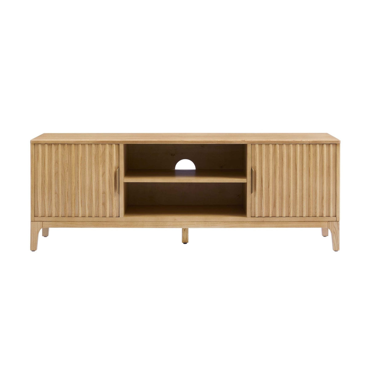 Elena TV Unit for TVs up to 60" - Light Wood - Wood Veneer