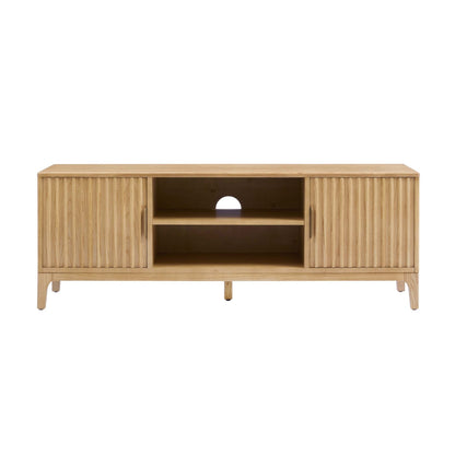 Elena TV Unit for TVs up to 60" - Light Wood - Wood Veneer