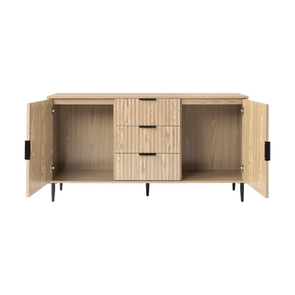 Evie Sideboard with Drawers - Wood Effect