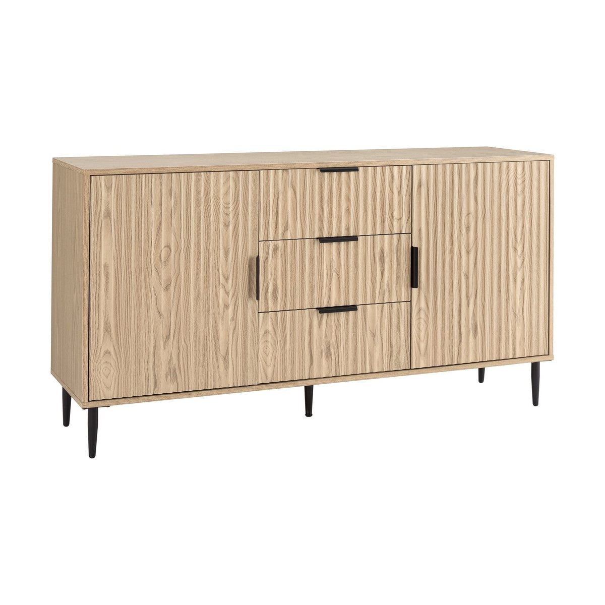 Evie Sideboard with Drawers - Wood Effect