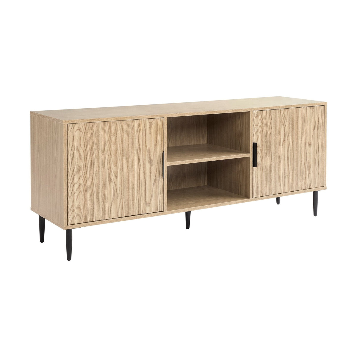 Evie TV Stand for TVs up to 65"- Wood Effect