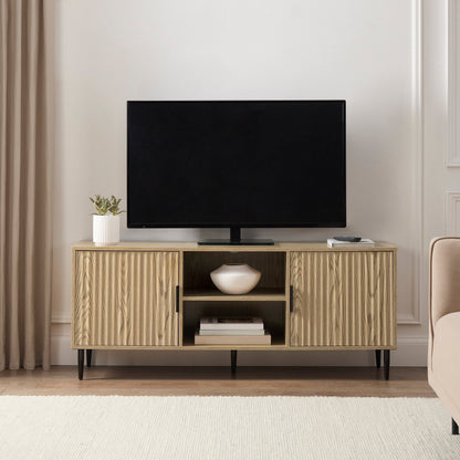 Evie TV Stand for TVs up to 65"- Wood Effect