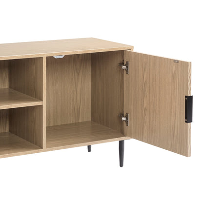 Evie TV Stand for TVs up to 65"- Wood Effect