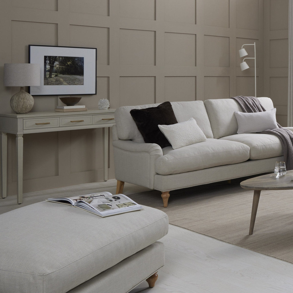 Hampshire 3 Seater Sofa - Beige