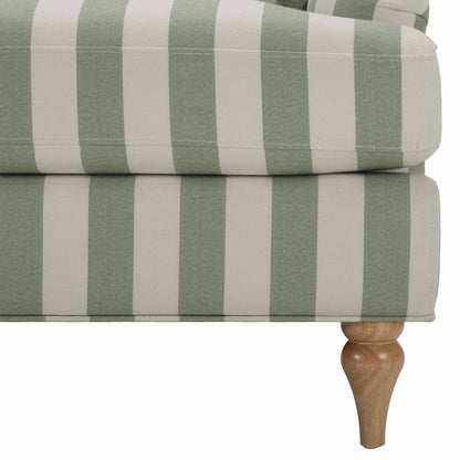 Hampshire Loveseat - Green Stripe