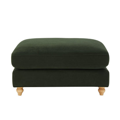 Hampshire Pouffe - Dark Olive Green