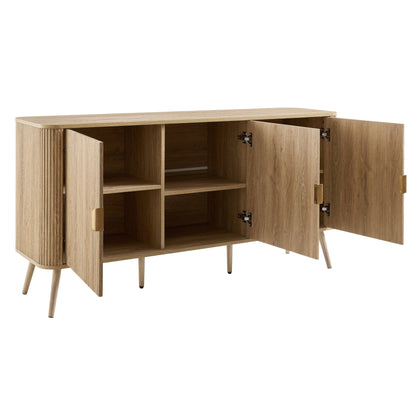 Hattie 3 Door Sideboard - Light Wood