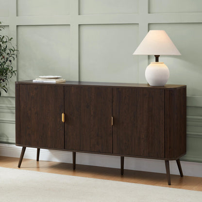 Hattie 3 Door Sideboard - Walnut
