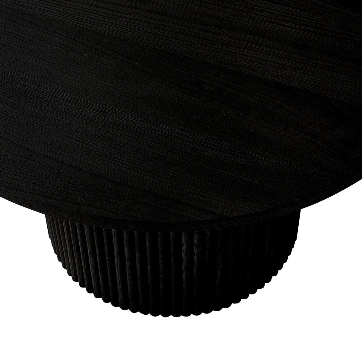 Hattie Round Pedestal Coffee Table - Black