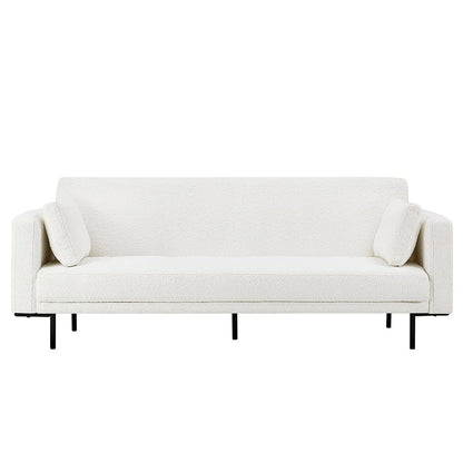 Hudson Bouclé Click Clack Sofa Bed - Off White