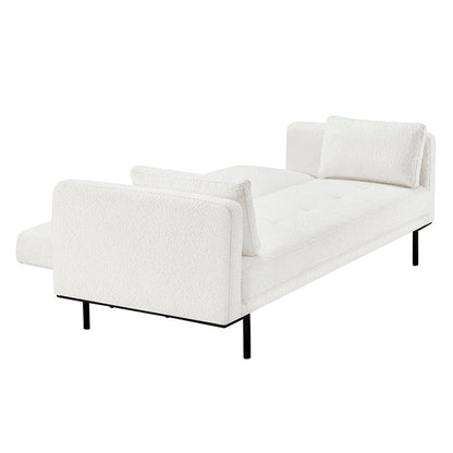 Hudson Bouclé Click Clack Sofa Bed - Off White