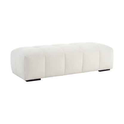Manhattan Boucle Pouffe - Off White