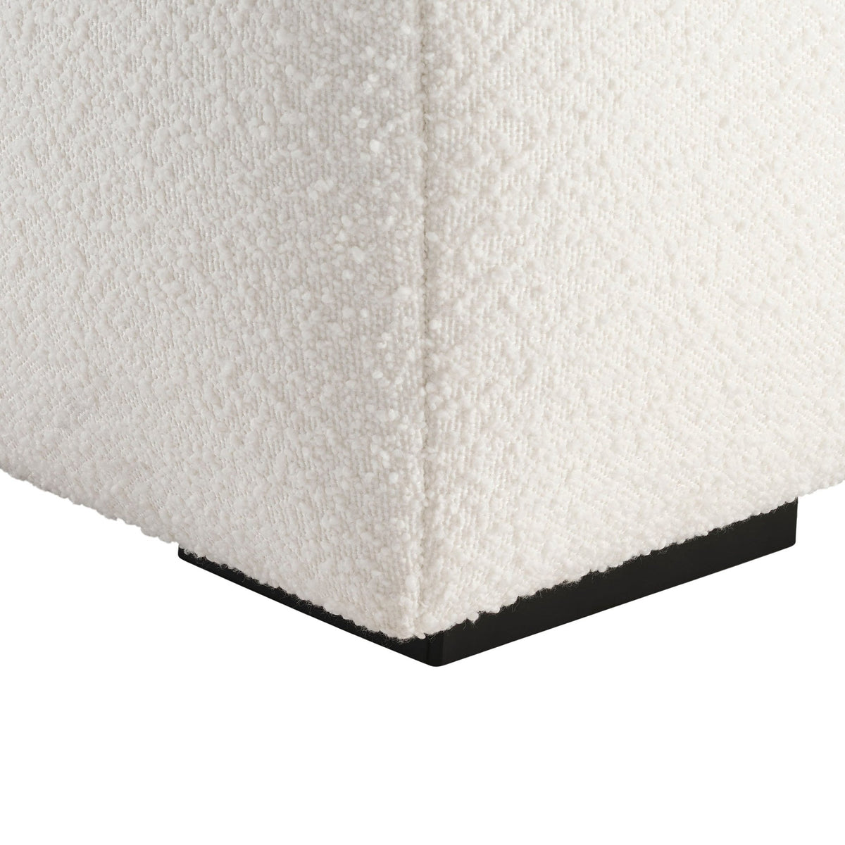 Manhattan Boucle Pouffe - Off White