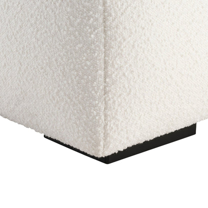 Manhattan Boucle Pouffe - Off White
