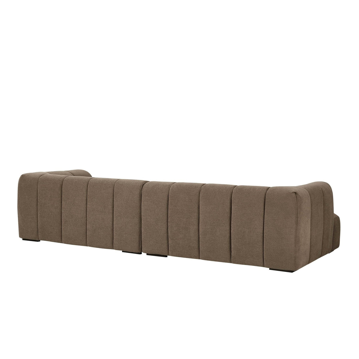 Manhattan Left Hand Chaise Sofa - Chenille Mushroom
