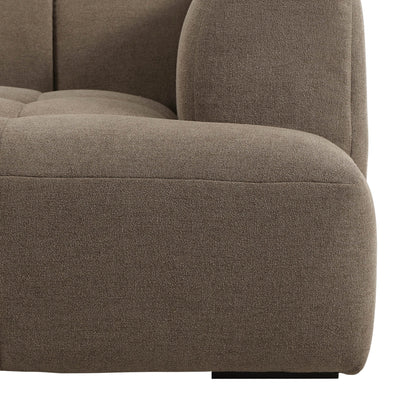 Manhattan Left Hand Chaise Sofa - Chenille Mushroom