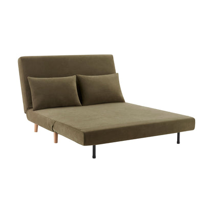 Seattle Double Click Clack Sofa Bed - Olive Green