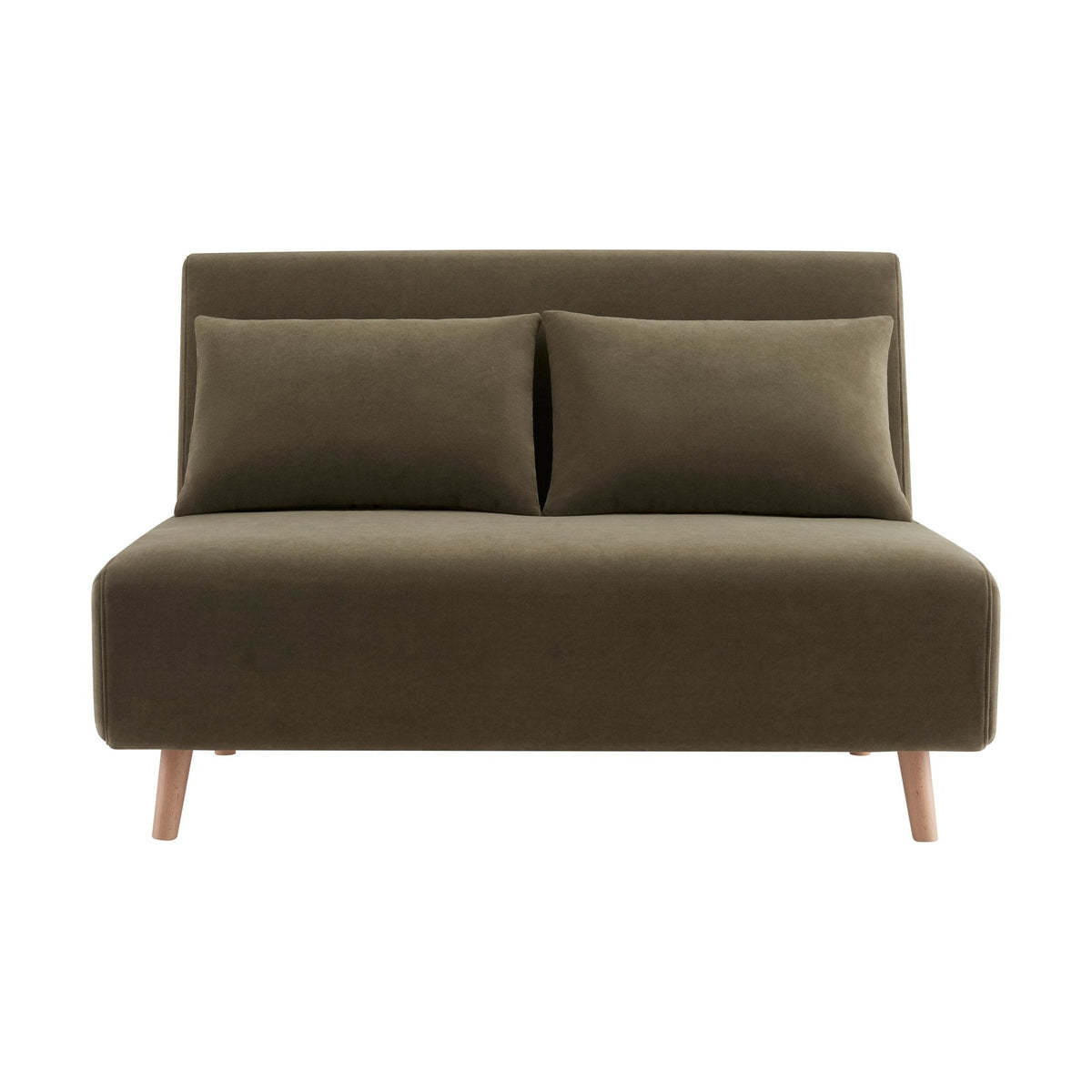 Seattle Double Click Clack Sofa Bed - Olive Green