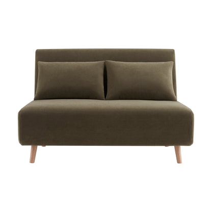 Seattle Double Click Clack Sofa Bed - Olive Green