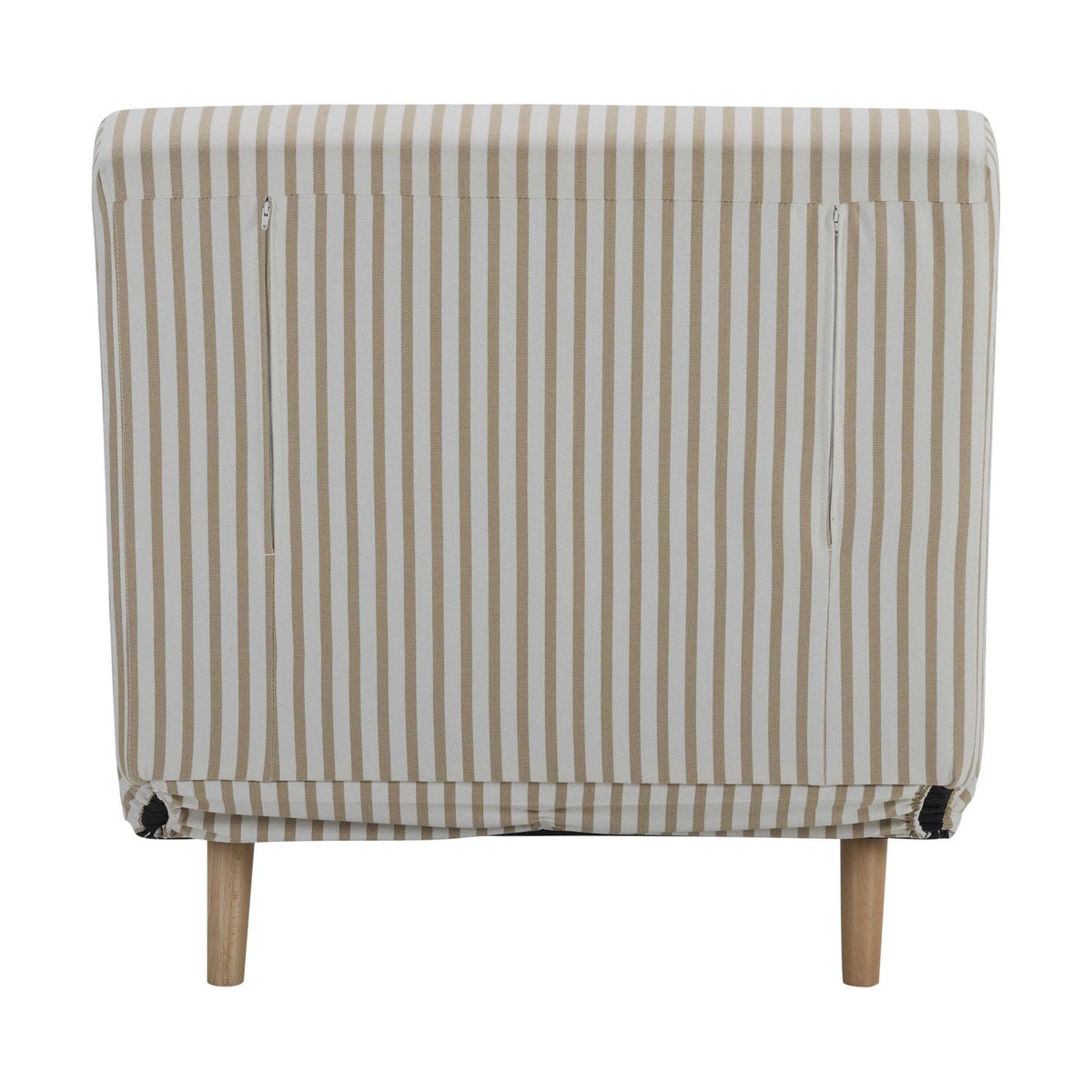 Seattle Single Click Clack Sofa Bed - Sand Stripe