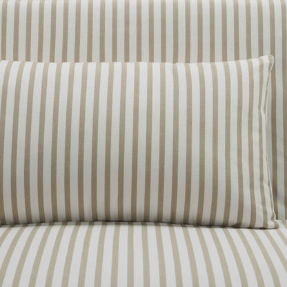 Seattle Single Click Clack Sofa Bed - Sand Stripe