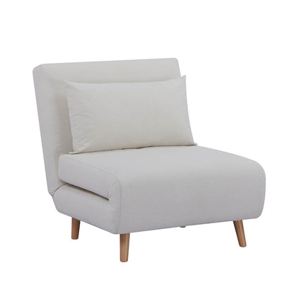 Seattle Single Click Clack Sofa Bed - Warm Natural
