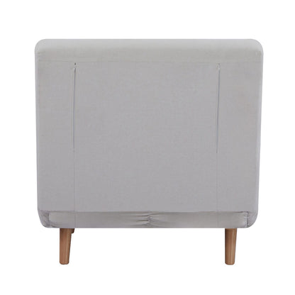 Seattle Single Click Clack Sofa Bed - Warm Natural