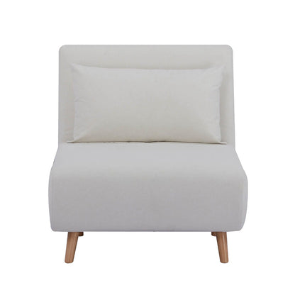 Seattle Single Click Clack Sofa Bed - Warm Natural