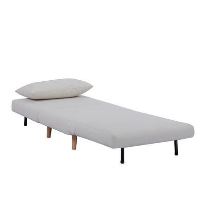 Seattle Single Click Clack Sofa Bed - Warm Natural