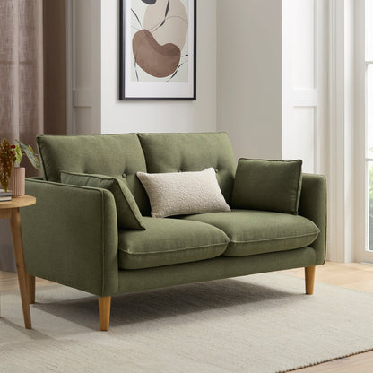 Shoreditch 2 Seater Sofa - Woven Green