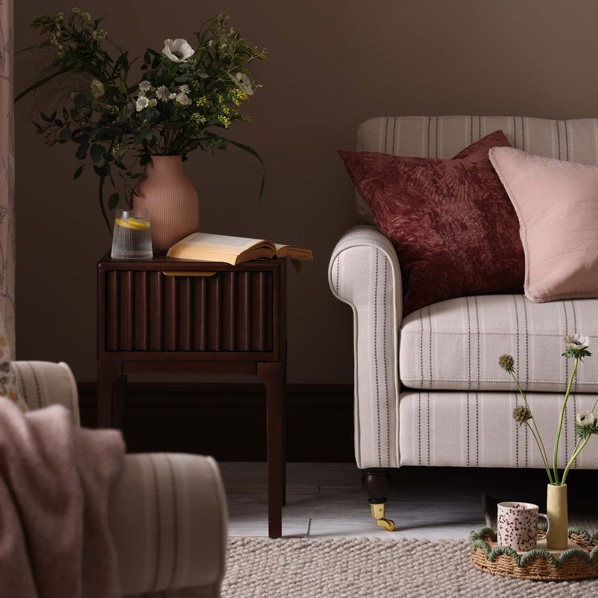 Sicily 2 Seater Sofa - Stripe