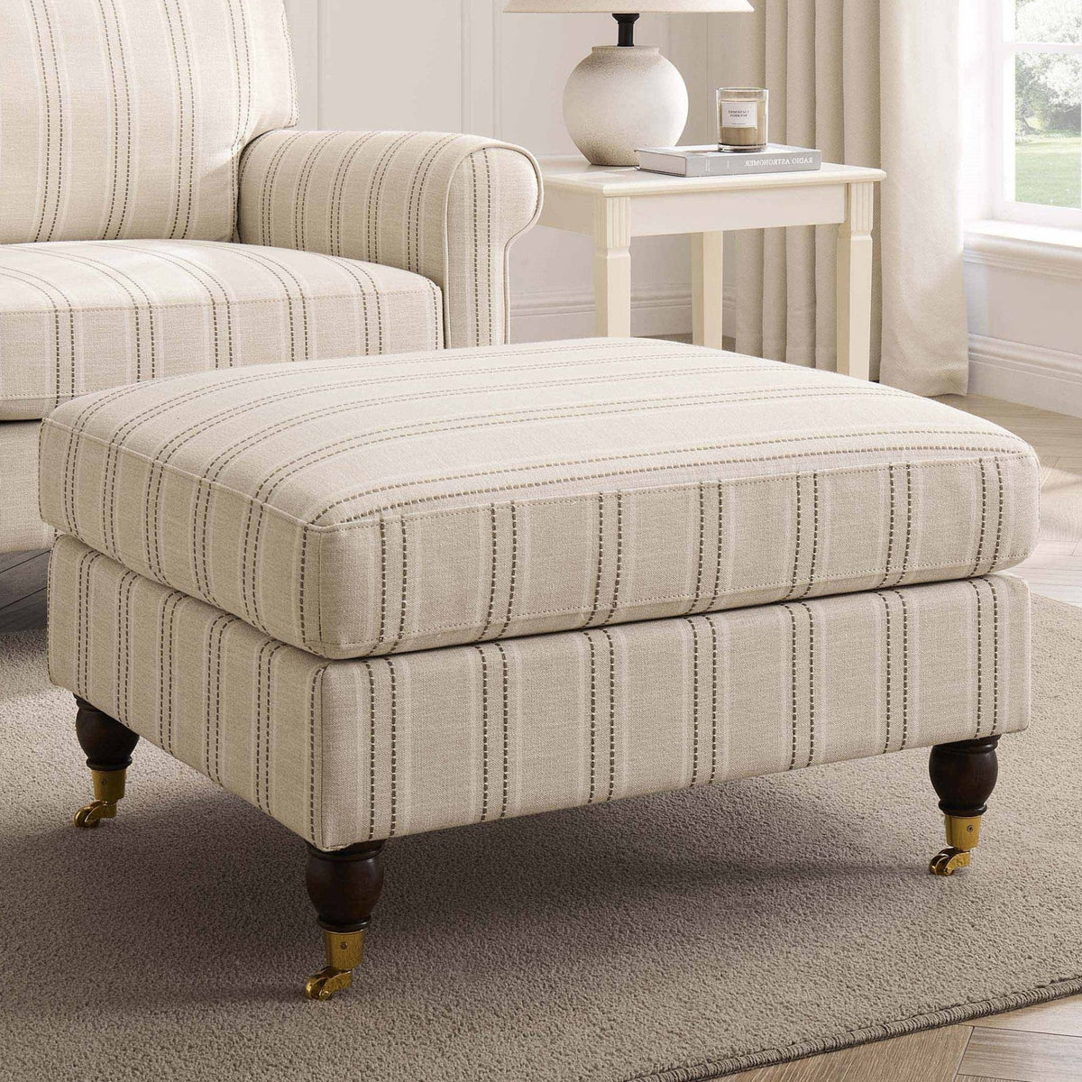 Sicily Pouffe - Stripe