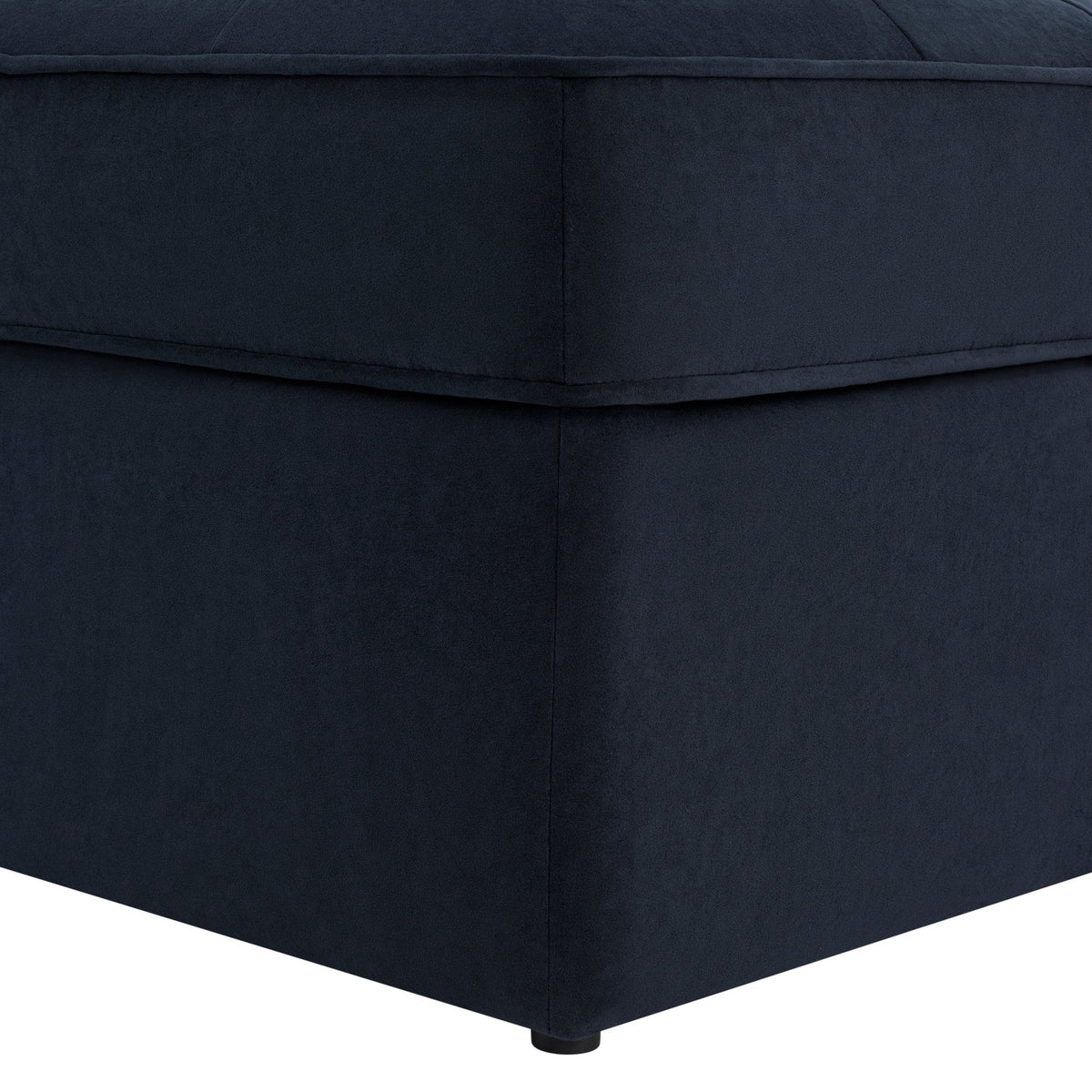Sloane Ottoman Storage Pouffe- Midnight